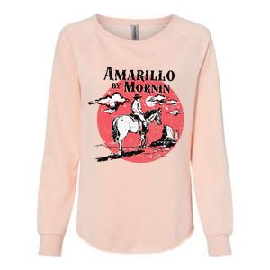 Retro Country Music Amarillo By Morning Western Cowboy Gift Womens California Wash Sweatshirt