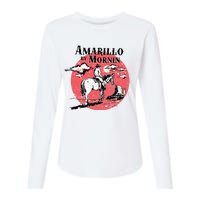 Retro Country Music Amarillo By Morning Western Cowboy Gift Womens Cotton Relaxed Long Sleeve T-Shirt