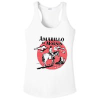 Retro Country Music Amarillo By Morning Western Cowboy Gift Ladies PosiCharge Competitor Racerback Tank