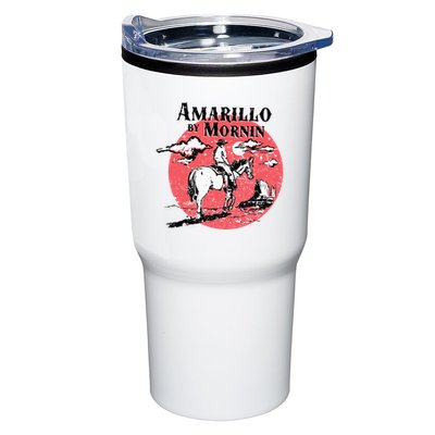 Retro Country Music Amarillo By Morning Western Cowboy Gift Tumbler