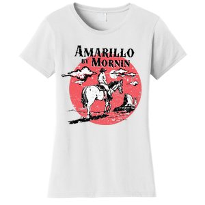 Retro Country Music Amarillo By Morning Western Cowboy Gift Women's T-Shirt