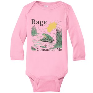 Rage Consumes Me Frog Frog Pond Baby Long Sleeve Bodysuit