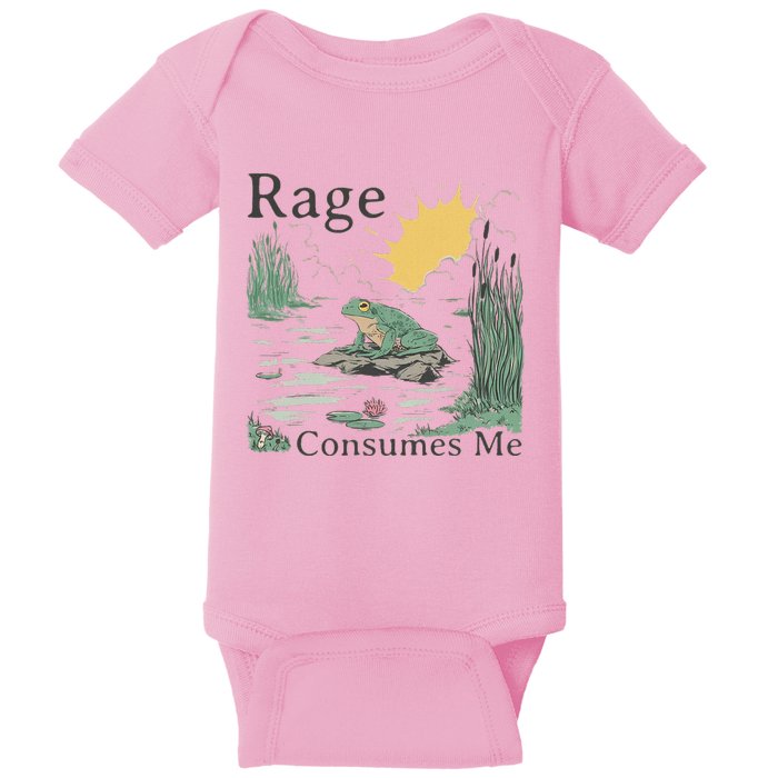 Rage Consumes Me Frog Frog Pond Baby Bodysuit