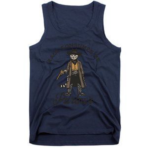 Rage Consumes Me Partner Funny Western Cowboy Cat Tank Top