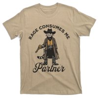 Rage Consumes Me Partner Funny Western Cowboy Cat T-Shirt