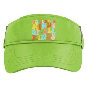 Retro Celebrate Minds Of All Kinds Adult Drive Performance Visor