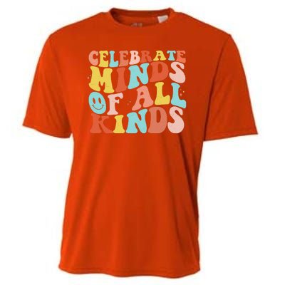 Retro Celebrate Minds Of All Kinds Cooling Performance Crew T-Shirt