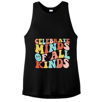 Retro Celebrate Minds Of All Kinds Ladies PosiCharge Tri-Blend Wicking Tank