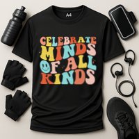 Retro Celebrate Minds Of All Kinds Cooling Performance Crew T-Shirt
