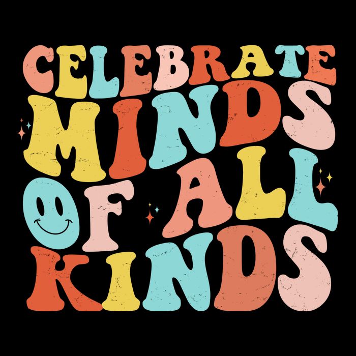 Retro Celebrate Minds Of All Kinds Sustainable Bucket Hat
