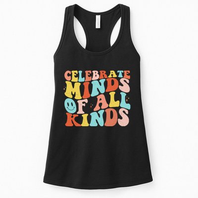 Retro Celebrate Minds Of All Kinds Womens Tank Top