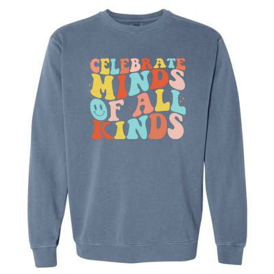 Retro Celebrate Minds Of All Kinds Garment-Dyed Sweatshirt