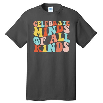 Retro Celebrate Minds Of All Kinds Tall T-Shirt