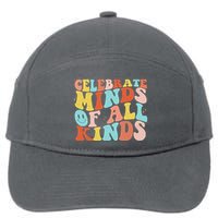 Retro Celebrate Minds Of All Kinds 7-Panel Snapback Hat