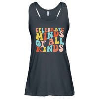 Retro Celebrate Minds Of All Kinds Ladies Essential Flowy Tank