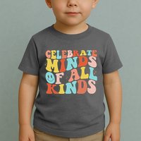 Retro Celebrate Minds Of All Kinds Toddler T-Shirt
