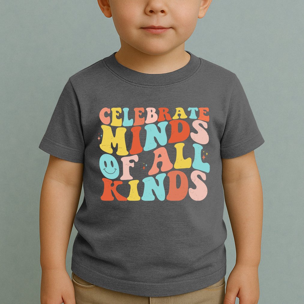 Retro Celebrate Minds Of All Kinds Toddler T-Shirt