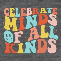 Retro Celebrate Minds Of All Kinds Womens T-Shirt