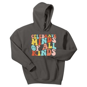 Retro Celebrate Minds Of All Kinds Kids Hoodie