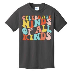 Retro Celebrate Minds Of All Kinds Kids T-Shirt