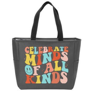 Retro Celebrate Minds Of All Kinds Zip Tote Bag