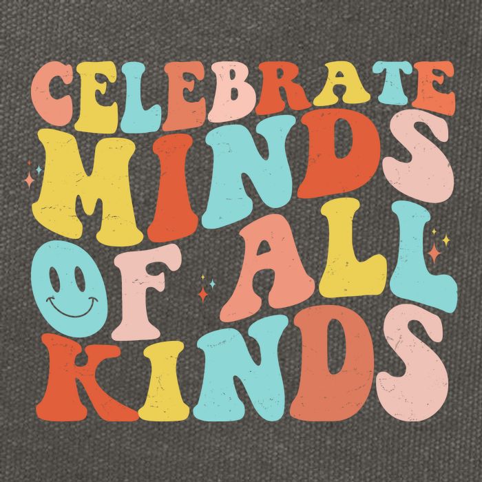 Retro Celebrate Minds Of All Kinds Cotton Canvas Backpack