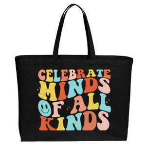 Retro Celebrate Minds Of All Kinds Cotton Canvas Jumbo Tote