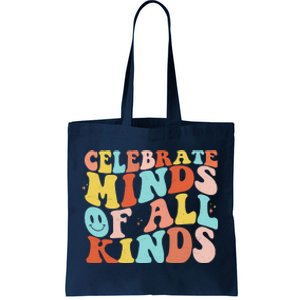 Retro Celebrate Minds Of All Kinds Tote Bag