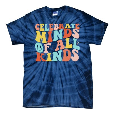 Retro Celebrate Minds Of All Kinds Tie-Dye T-Shirt