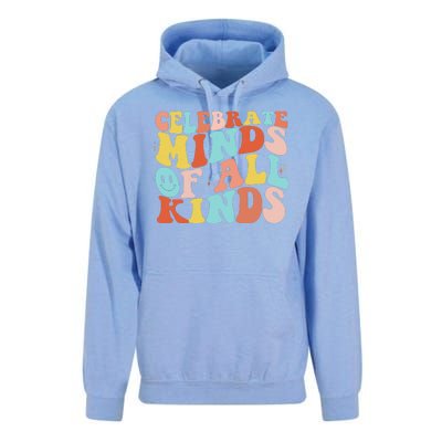 Retro Celebrate Minds Of All Kinds Unisex Surf Hoodie