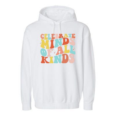 Retro Celebrate Minds Of All Kinds Garment-Dyed Fleece Hoodie