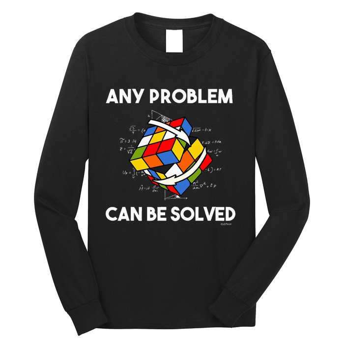 Rubik's Cube Magic Cube Retro Rubi Vintage Nerd Long Sleeve Shirt