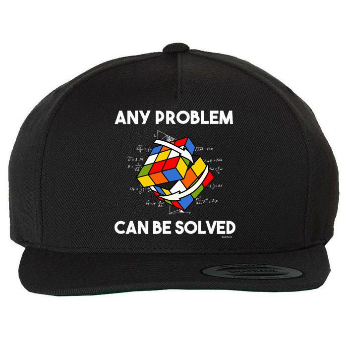 Rubik's Cube Magic Cube Retro Rubi Vintage Nerd Wool Snapback Cap