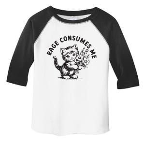 Rage Consumes Me Weirdcore Funny Hilarious Kitten Meme Toddler Fine Jersey T-Shirt