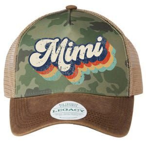 Retro Cute Mimi for Grandma Best Mimi Ever Mother's Day Legacy Tie Dye Trucker Hat