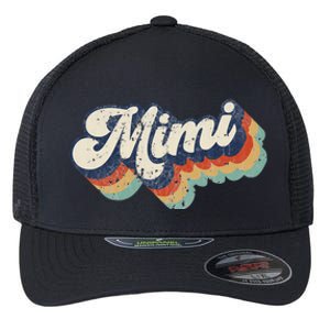 Retro Cute Mimi for Grandma Best Mimi Ever Mother's Day Flexfit Unipanel Trucker Cap