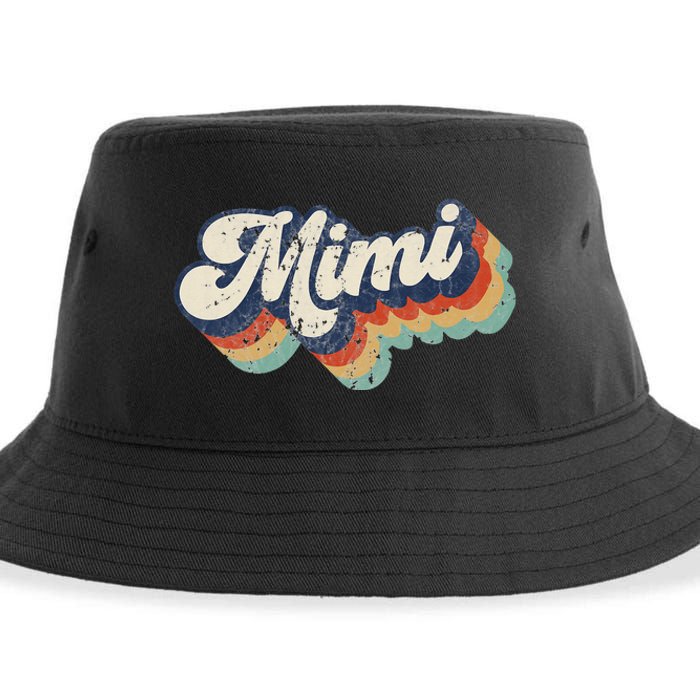 Retro Cute Mimi for Grandma Best Mimi Ever Mother's Day Sustainable Bucket Hat