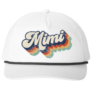 Retro Cute Mimi for Grandma Best Mimi Ever Mother's Day Snapback Five-Panel Rope Hat