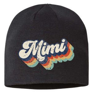 Retro Cute Mimi for Grandma Best Mimi Ever Mother's Day Sustainable Beanie