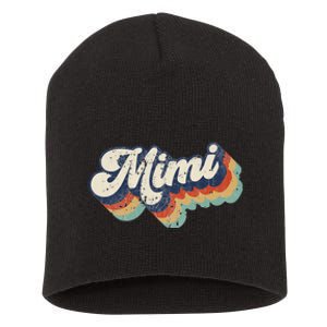 Retro Cute Mimi for Grandma Best Mimi Ever Mother's Day Short Acrylic Beanie