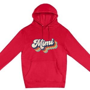 Retro Cute Mimi for Grandma Best Mimi Ever Mother's Day Premium Pullover Hoodie