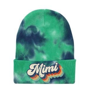 Retro Cute Mimi for Grandma Best Mimi Ever Mother's Day Tie Dye 12in Knit Beanie