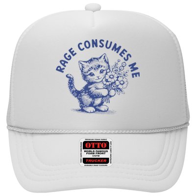 Rage Consumes Me Cat Flower Cute Kitty Cat Meme Hat