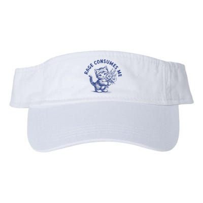 Rage Consumes Me Cat Flower Cute Kitty Cat Meme Visor