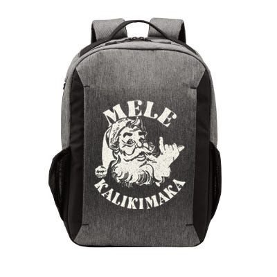 Retro Christmas Mele Kalikimaka Santa Claus Shaka Hawaii Vector Backpack