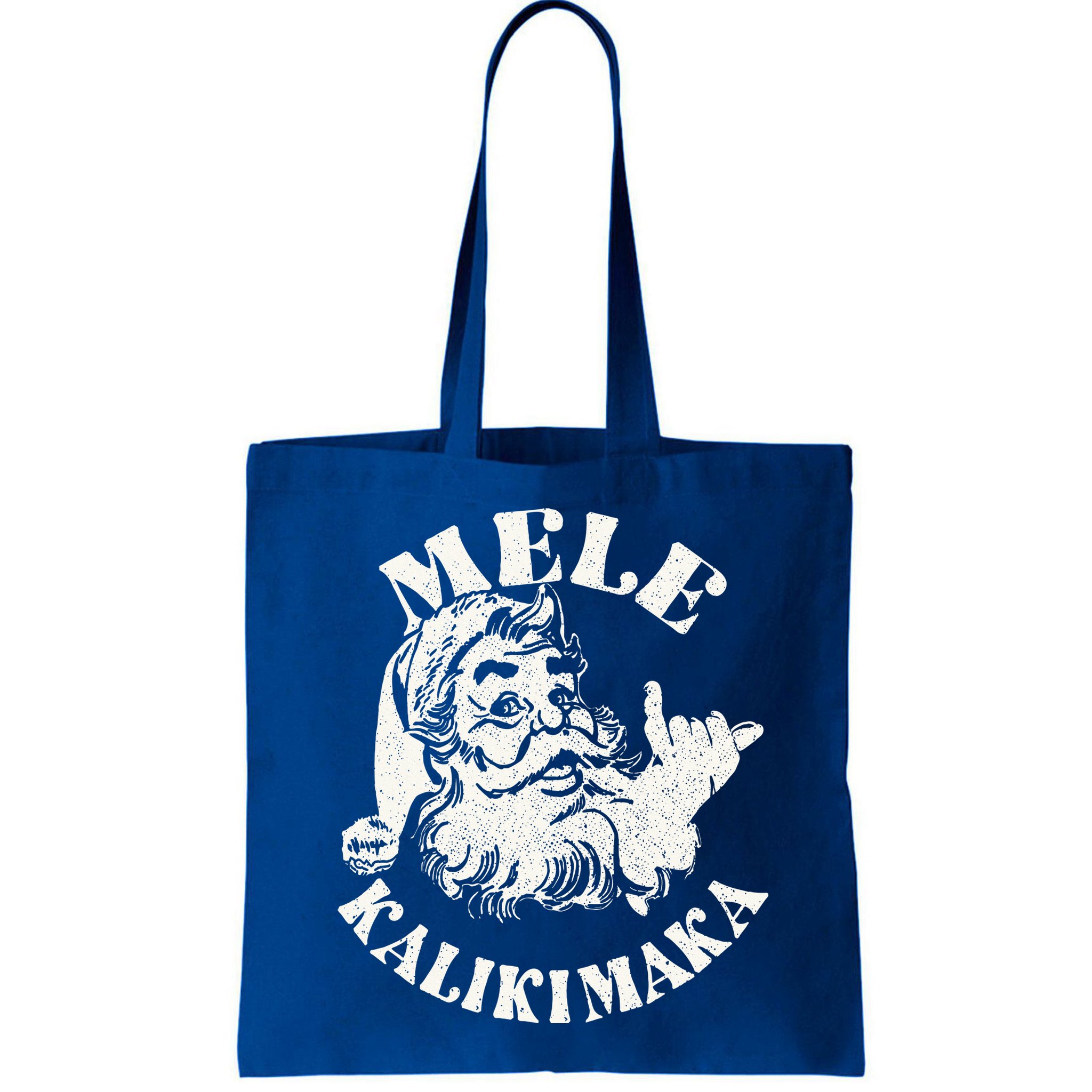 Retro Christmas Mele Kalikimaka Santa Claus Shaka Hawaii Bag