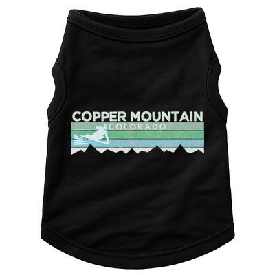 Retro Copper Mountain Colorado Distressed Skiing Doggie Tank