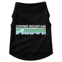 Retro Copper Mountain Colorado Distressed Skiing Doggie Tank