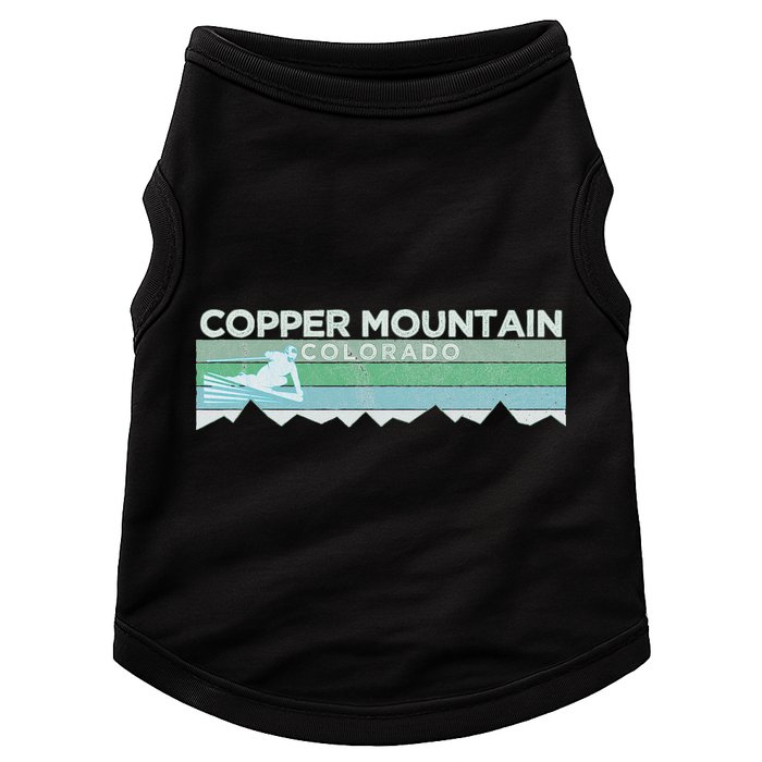 Retro Copper Mountain Colorado Distressed Skiing Doggie Tank