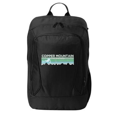 Retro Copper Mountain Colorado Distressed Skiing City Backpack